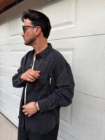 CAMISA CINZA COM BOLSO GIANNI LUPO