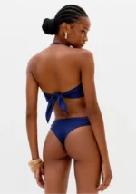 BIQUÍNI AZUL COM CONCHA DOURADA LANÇA PERFUME - Image 6