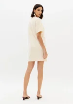 VESTIDO T-SHIRT BEGE COM ESTAMPA FRONTAL LANÇA PERFUME - Image 6