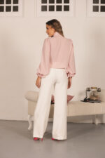 BLUSA COM LAÇO E DETALHE FRANZIDO ROSA MISS YOU - Image 2