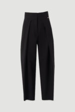 CALÇA PRETA CINTURA SUBIDA COM PREGA FERRACHE - Image 4