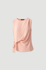 TOP ROSA COM DRAPEADO NA LATERAL FERRACHE
