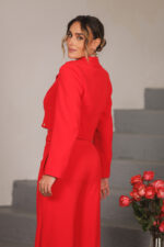 BLAZER CROPPED VERMELHO COM BOTÕES DOURADOS MISS YOU - Image 3