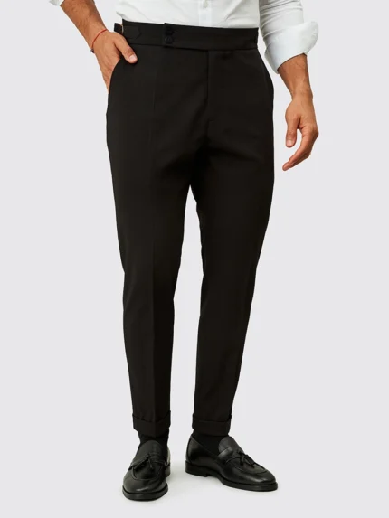 CALÇA SEMI CLÁSSICA COM FIVELA PRETA ZOLF