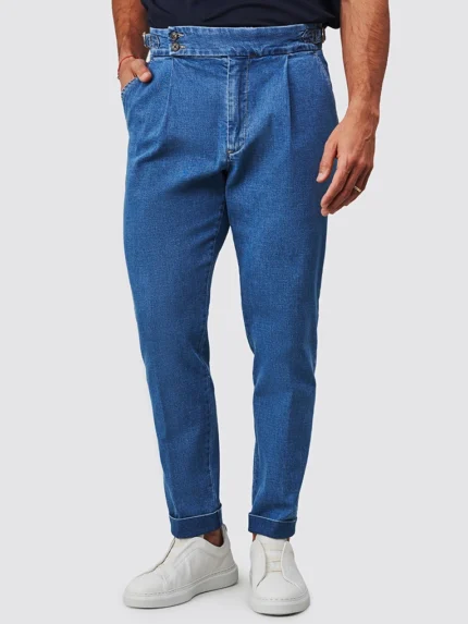 CALÇA DENIM FIVELA BLEACH ZOLF