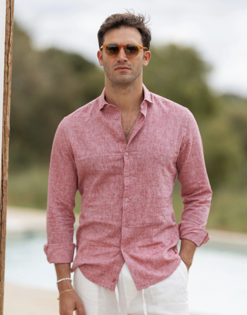 261906000_Camisa-Gola-Italiana-de-Linho_borgonha_1 CAMISA DE LINHO GOLA ITALIANA BORGONHA ZOLF - Image 1