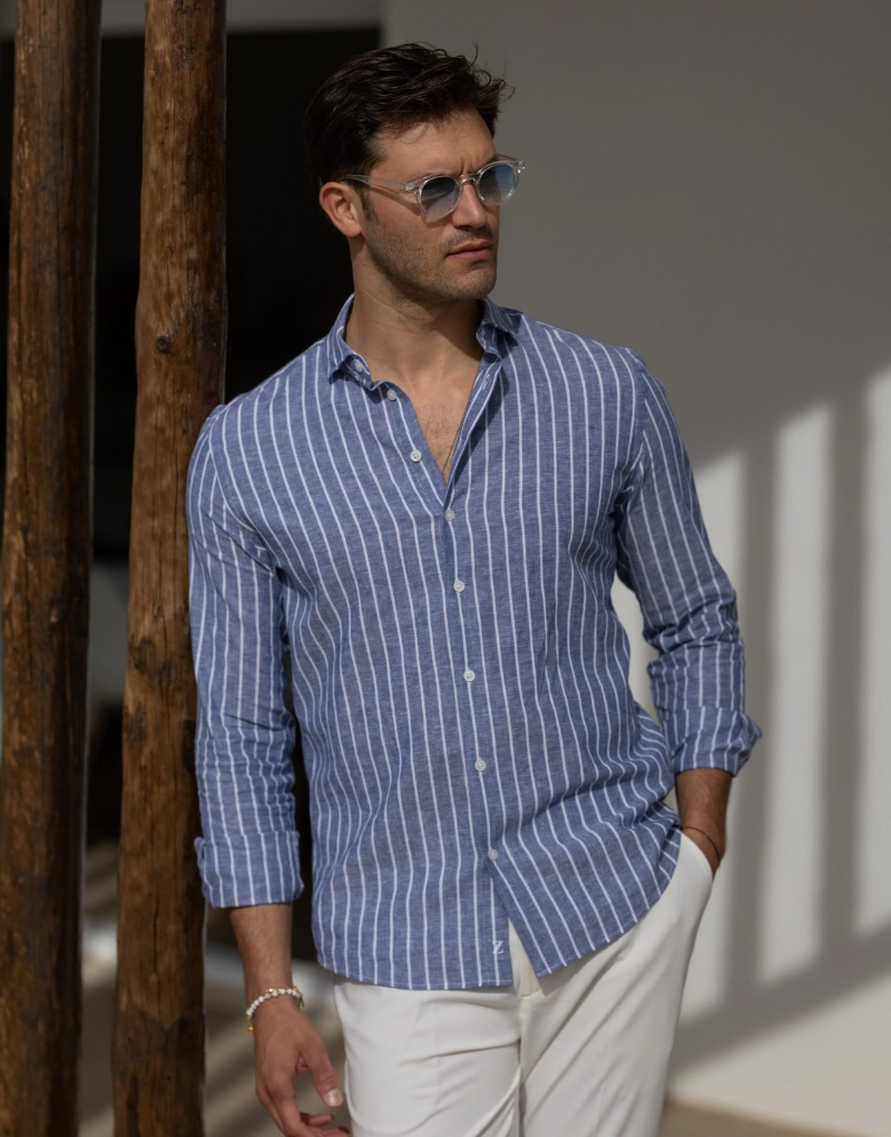 261906002_Camisa-Gola-Italiana-de-Linho-Contraste_1 CAMISA GOLA ITALIANA DE LINHO COM CONTRASTE ZOLF - Image 1