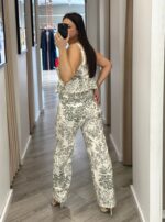 CONJUNTO CALÇA E TOP ESTAMPADO VERDE PONTO CHIC - Image 3