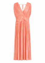 VESTIDO COMPRIDO PLISSADO CORAL PONTO CHIC - Image 4