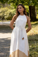 VESTIDO CRU FOLHO CONTRASTE LANÇA PERFUME - Image 3