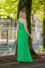 VESTIDO COMPRIDO VERDE COM NÓ PONTO CHIC - Image 4