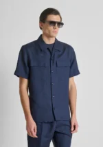 CAMISA AZUL EM LINHO ANTONY MORATO