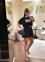 T-SHIRT PRETA VISION PONTO CHIC - Image 2