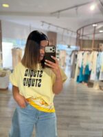 T-SHIRT AMARELA STUDIO PONTO CHIC