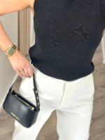 TOP PRETO BRILHO SEM MANGAS PONTO CHIC - Image 3