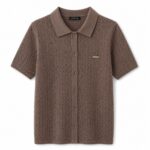 CAMISA DE TRICOT PERFURADA CASTANHA JOVIT’S - Image 3