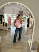 CALÇA DE GANGA AZUL FLARE PONTO CHIC