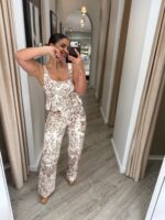 CONJUNTO CALÇA E TOP ESTAMPADO CASTANHO PONTO CHIC - Image 3