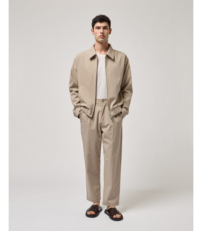 pantaloni-chinos-relaxed-fit CALÇA BEGE SEMI CLÁSSICA COM ELÁSTICO GIANNI LUPO - Image 1
