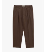 CALÇA CASTANHO ESCURO COM PREGAS E CORDÃO AJUSTÁVEL GIANNI LUPO - Image 6