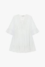 VESTIDO BRANCO BORDADO COM GOLA EM RENDA PLEASE - Image 5