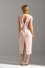 VESTIDO MIDI ROSA COM DECOTE NAS COSTAS FERRACHE - Image 3