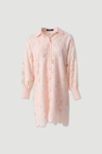 VESTIDO ROSA CURTO EM RENDA FERRACHE - Image 4