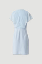 VESTIDO CURTO AZUL COM DRAPEADO CRUZADO FERRACHE - Image 5