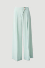 CALÇA VERDE FLUÍDA COM FECHO CRUZADO FERRACHE - Image 2