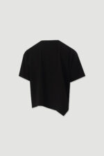 T-SHIRT PRETA COM FECHO ASSIMÉTRICO FERRACHE - Image 2