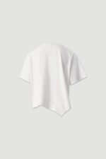 T-SHIRT BRANCA COM FECHO ASSIMÉTRICO FERRACHE - Image 2