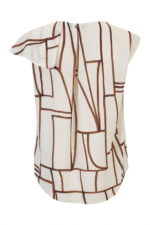 TÚNICA ESTAMPADA CAMEL COM FOLHO NA MANGA SILVINA CAMPOS - Image 4