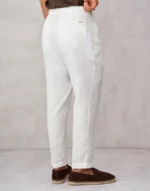 CALÇA DE LINHO OFF WHITE COM FIVELA ZOLF - Image 3
