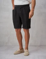 CALÇÃO TRESPASSE DE LINHO PRETO ZOLF