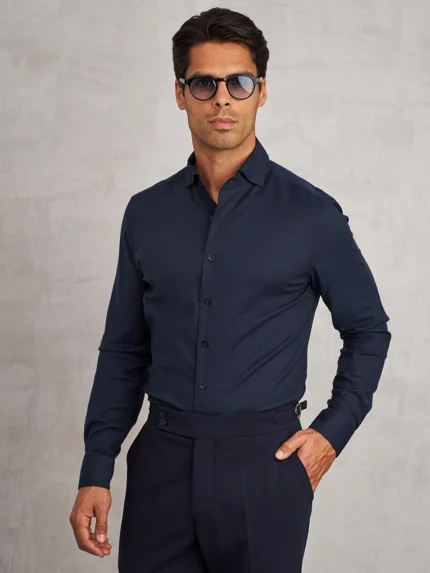 CAMISA AZUL GOLA ELEGANCE ZOLF