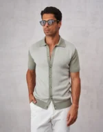 CAMISEIRO TRICOT ESTRUTURA ESPINHA VERDE SECO ZOLF