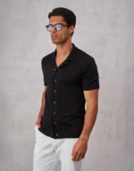 CAMISEIRO TRICOT MALHA FINA PRETO ZOLF - Image 2