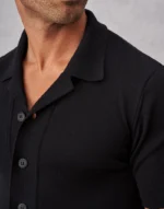CAMISEIRO TRICOT MALHA FINA PRETO ZOLF - Image 4