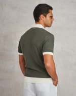 POLO TRICOT TEXTURA BICOLOR VERDE MILITAR ZOLF - Image 2