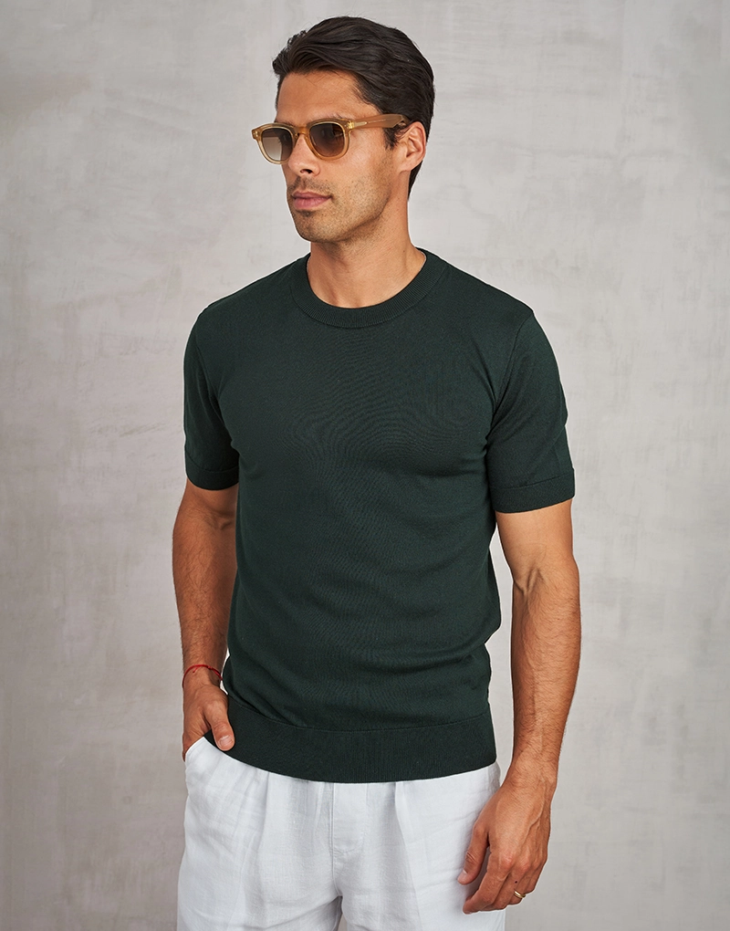 262503004_T-shirt-Tricot-Lisa_verde-escuro T-SHIRT TRICOT LISA VERDE ESCURO ZOLF - Image 1