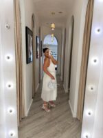 VESTIDO PLISSADO BRANCO PONTO CHIC - Image 4