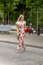 CALÇA FLORAL BRANCA E VERMELHA IMPERIAL - Image 2