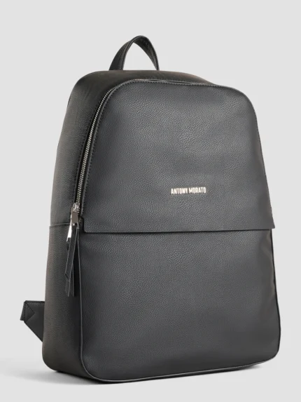 MOCHILA PRETA EM COURO SINTÉTICO ANTONY MORATO
