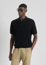 POLO TRICOT TEXTURA ONDULADA PRETO ANTONY MORATO - Image 3