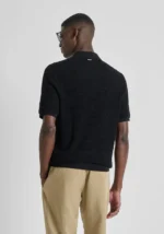 POLO TRICOT TEXTURA ONDULADA PRETO ANTONY MORATO - Image 2