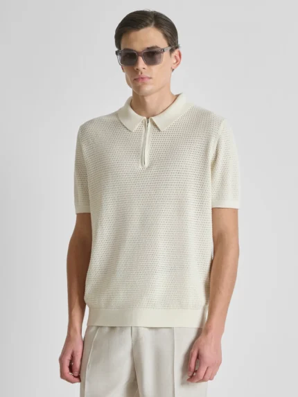 POLO TRICOT MALHA PERFURADA CRU ANTONY MORATO