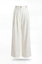 CALÇA LARGA EM LINHO BRANCO SAHOCO - Image 4