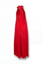 VESTIDO HALTER ACETINADO VERMELHO SAHOCO - Image 5