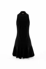 VESTIDO PRETO CURTO TRESPASSE SAHOCO - Image 4