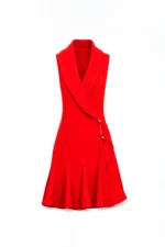 VESTIDO VERMELHO CURTO TRESPASSE SAHOCO - Image 4